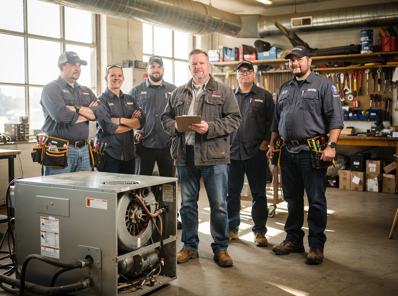The Furnace Repair Fixers  team at work in Chicago